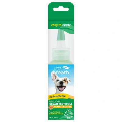 Afbeelding van Tropiclean Fresh Breath Oral Care Gel Gebitsverzorging Pindakaas 59 ml 15 g