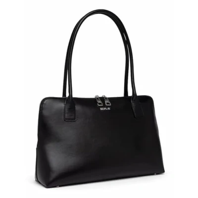 Afbeelding van REPLAY Business tas Laptoptas Bag Black Zwart