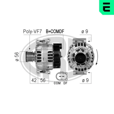 Afbeelding van ERA 210730A Dynamo / Alternator 14V 120A MERCEDES BENZ: E Class Saloon, C Coupe