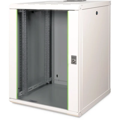 Afbeelding van Digitus DN 19 16U 6/6 19inch wandkast (b x h d) 600 820 mm 16 HE Grijs wit (RAL 7035)