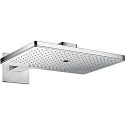 Afbeelding van AXOR 3 jet hoofddouche met douchearm 46cm vierkante rozet chroom