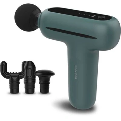 Image de Pistolet de massage MG 200 5 Niveaux percussion V 50 dB Gris et vert