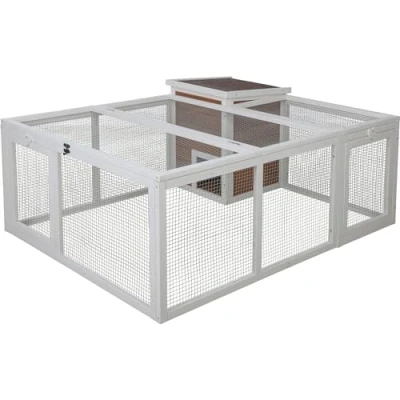 Afbeelding van Buitenverblijf voor kleine dieren KERBL 132 x 102 59 cm Geïntegreerd huis Gaas