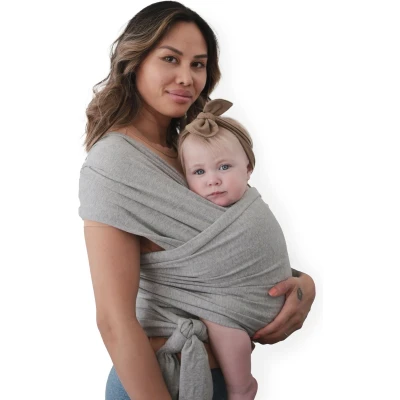 Afbeelding van Mushie Draagdoek Carrier Wrap Gray Melange