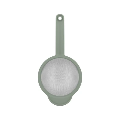 Afbeelding van Mepal Zeef Chef it 16,7 cm Met handig ophangoog Past in beslagkommen Hittebestendig tot 110ÂC Vaatwasmachinebestendig Bakspullen Nordic sage