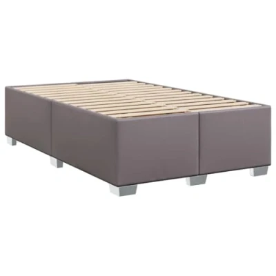 Image de vidaXL Cadre de lit gris 120x190 cm similicuir