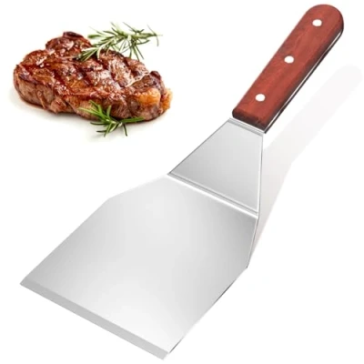 Afbeelding van WinGluge Professionele keukenspatel, hamburgerspatel, ideaal voor het serveren van lasagne en pizza, vaatwasmachinebestendig