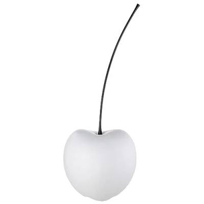 Afbeelding van Sculptuur Beeld &quot;Celebration&quot; Kers Wit Decoratief Figuur Fruit Diameter 17 cm H 42