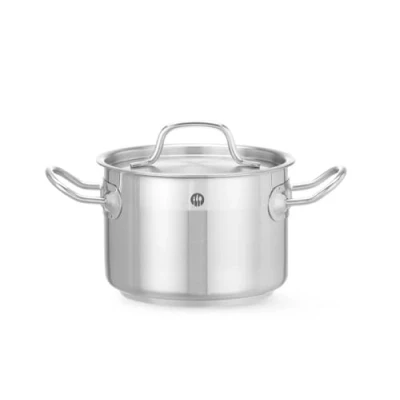 Afbeelding van Hendi Kookpan middel met deksel, RVS, 18(b)x26(d)x11(h)cm, 831007