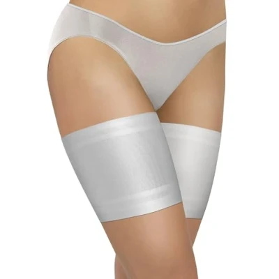Afbeelding van sesto senso 3 paar dijbeenbanden, elastisch, antislip, siliconen, gladde kanten band, paar, Wit.