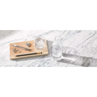 Afbeelding van L.S.A. Plateau Bureau Organizer Karaf Set 28 cm Transparent / Glass