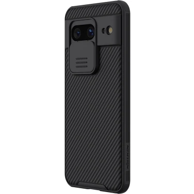Afbeelding van Nillkin CamShield Hoesje voor de Google Pixel 8 Back Cover met Camera Slider Zwart