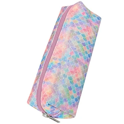 Image de Online Trousse Scolaire Noire, fourre Tout pour l&#039;école et lycée, étui à Crayons Filles garçons, Grande capacité, Design Cord Black