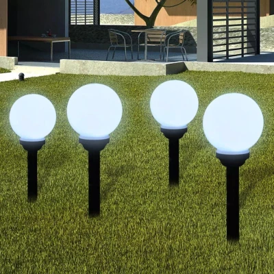 Afbeelding van Tuinpadlampen 4 st met grondpin LED 15 cm