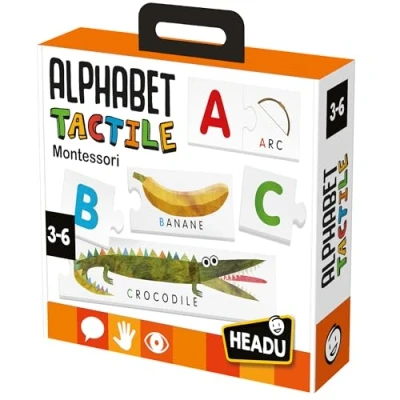 Afbeelding van Headu Alphabet Tactiel Montessori ontdekkingsspel