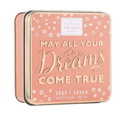 Afbeelding van Scottish Fine Soaps Zeep Soap in a Tin Sweet Sayings May All Your Dreams Come True