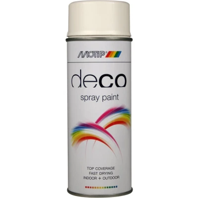 Afbeelding van Motip Deco lakspray mat 0,4l helder wit
