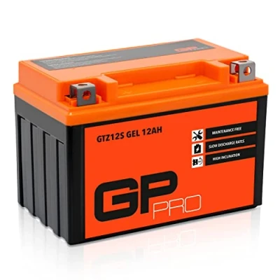Afbeelding van GP PRO GTZ12S 12 V Ah gel startaccu (compatibel met YTZ12S/YTZ14S) (onderhoudsvrij/verzegeld) motoraccu voor bijv. Honda
