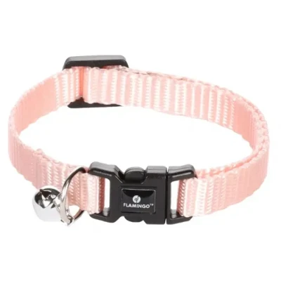Afbeelding van Flamingo Kattenhalsband Bel Ziggi 20 35 cm Roos