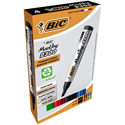 Afbeelding van Viltstift Bic 2300 ecolutions schuin medium doos à 4 stuks