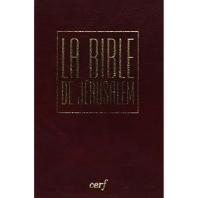 Afbeelding van La Bible de Jérusalem,format poche en vinyl bordeaux