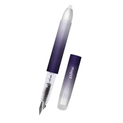 Afbeelding van Online magiXX Lavender Stylo plume avec encre bleue effaçable et 1 cartouche pour écrire, effacer corriger en un seul geste, cadeau l&#039;école l&#039;université