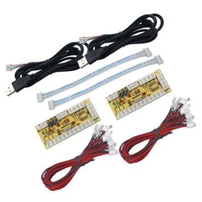 Afbeelding van SJJX 2 Player Zero Delay Generic Game Controller USB Encoder Board to Joystick voor MAME &amp; Raspberry Pi 1/2/3 RetroPie DIY Projects Ondersteuning SANWA onderdelen