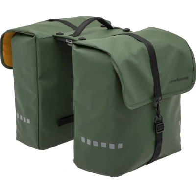 Afbeelding van Dubbele fietstas New Looxs Odense Double MIK 39 liter 34 x 16 38 cm (x2) groen