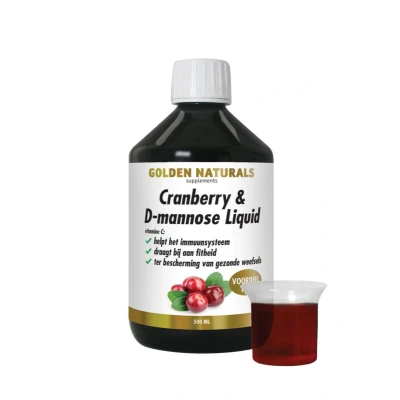 Afbeelding van Golden Naturals Cranberry &amp; D Mannose Liquid 500ML