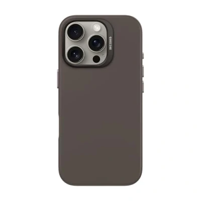 Afbeelding van DECODED Siliconen Hoesje voor iPhone 16 Pro Premium Soft Touch Materiaal Antibacteriële Coating Geschikt MagSafe Phantom Zwart