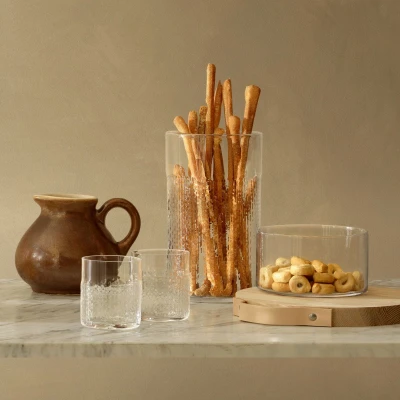 Afbeelding van L.S.A. Wicker Voorraadpot 24,5 cm Transparent / Glass