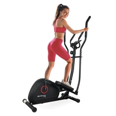 Afbeelding van Mobiclinic ATLAS Crosstrainer 8 weerstandsniveaus LCD scherm Ergonomische handgrepen Antislip pedalen Inklapbare elliptische trainer Tot 100 KG Weerstand wiel 4KG