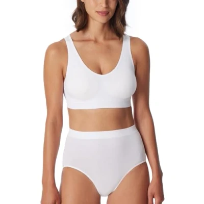 Afbeelding van Schiesser Bustier met naadloze uitneembare pads Classic sportbeha voor dames, Wit 181105