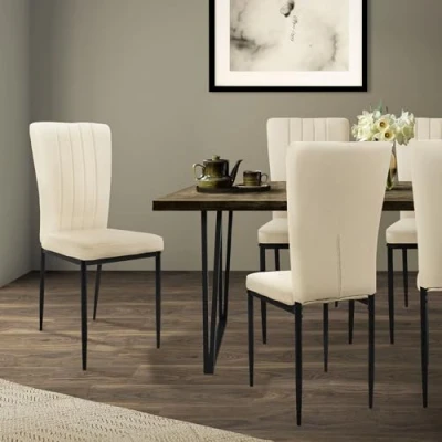 Afbeelding van Set van 4 eetkamerstoelen Garcia velvet ML Design