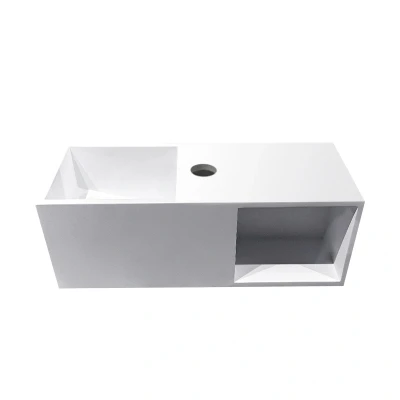 Afbeelding van Wiesbaden Julia fontein Solid surface met nis 54 x 20 cm mat wit
