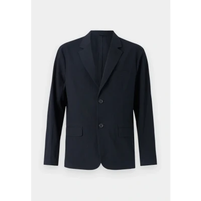 Afbeelding van Armani heren Regular fit colbert met structuur en paspelzakken in de kleur Donkerblauw, maat: 36