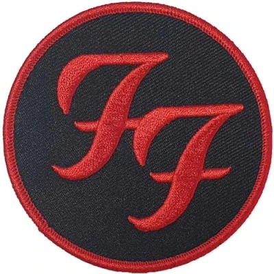 Afbeelding van Foo Fighters Circle Logo Patch Zwart/Rood