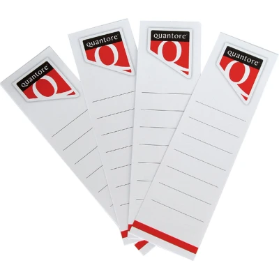Afbeelding van Rugetiket Quantore breed 58x190mm zelfklevend wit
