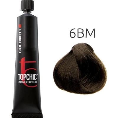 Afbeelding van Goldwell Topchic Haarverf 60ml 6/BM donkerblond bruin mat