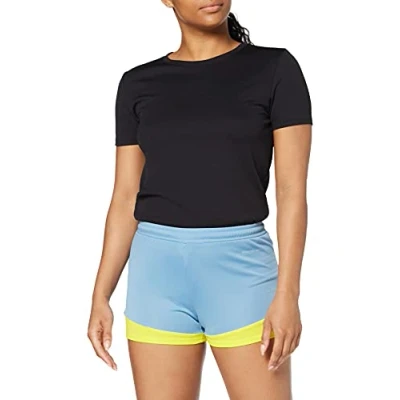 Afbeelding van Kempa Emotion 2.0 Short Dames Dove Blauw Limoen Geel Maat 2XL