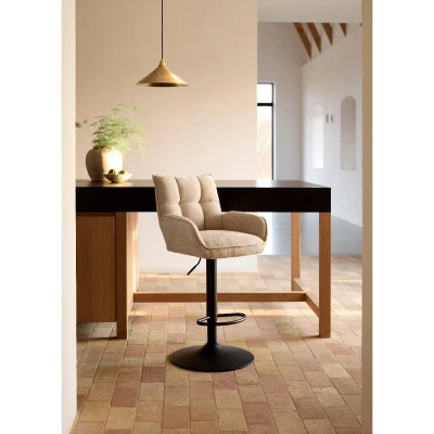 Afbeelding van Janna verstelbare barstoel beige