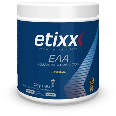 Afbeelding van Etixx Essential Amino Acids Muscle Nutrition Supplementen 260 gram 9 essentiële aminozuren 10g per portie 6g BCAA Vegan