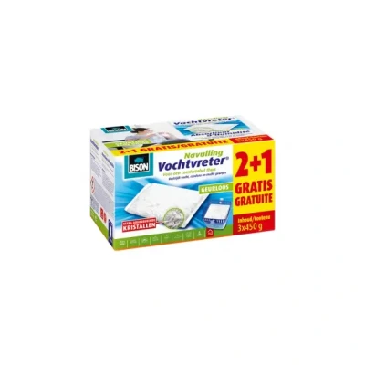 Afbeelding van Bison Vochtvreter Navulzak Geurloos Promopack 3 x 450 gram