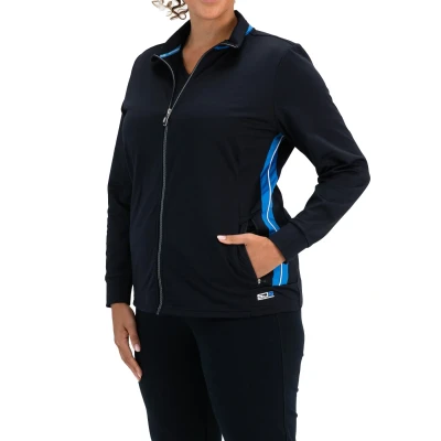 Afbeelding van Ayliz Plus Size Trainingsjack Dames Dark Blue 290 44 Tennis Jack