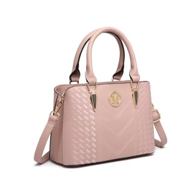 Afbeelding van Miss Lulu Schoudertas voor dames, schoudertas, kunstleer, modieus, sorteerkleur, 1 tot 5 rozen