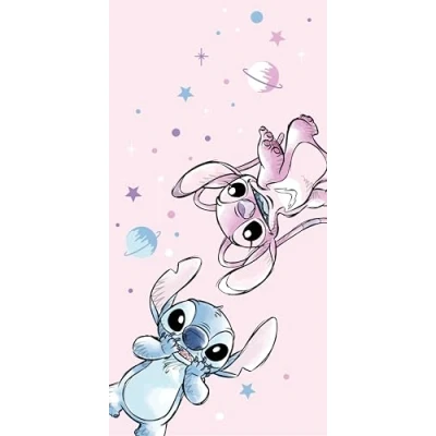 Afbeelding van Stitch &amp; Angel strandlaken Roze 70 x 140 cm Katoen