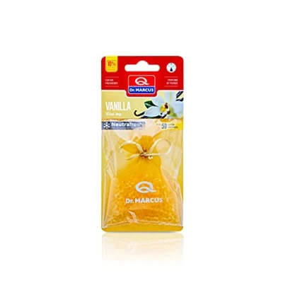 Afbeelding van Dr. Marcus Vanilla Fresh bag luchtverfrisser met neutrafresh technologie Geurhanger Tot 50 dagen geurverspreiding 20 Gram
