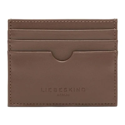 Afbeelding van LIEBESKIND BERLIN Leren Kaarthoes Soft Nappa Card Holder Russet Bruine