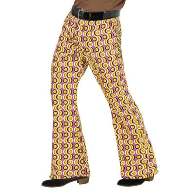 Afbeelding van WIDMANN Groovy disco seventies broek voor mannen XXL Volwassenen kostuums