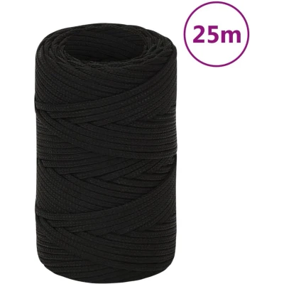 Afbeelding van Werktouw 2 mm 25 m polyester zwart